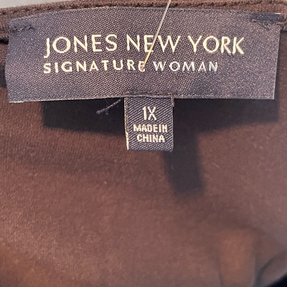 Jones New York Signature Black Tunic Top - Picture 4 of 5